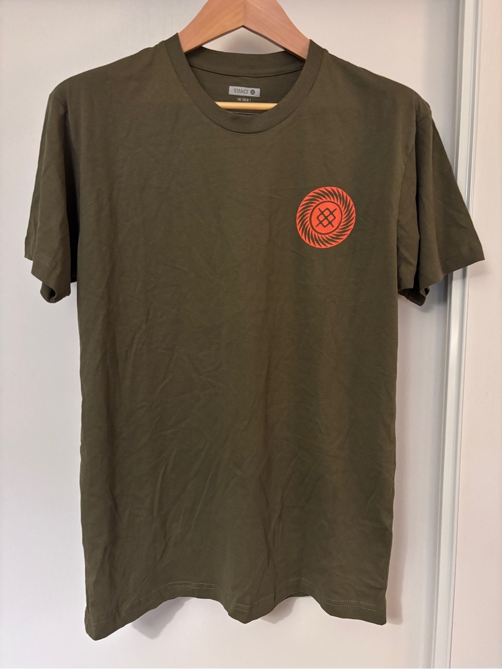 Stance Mens Green Crewneck Tee Green Size Medium Streetwear Skate Athletic